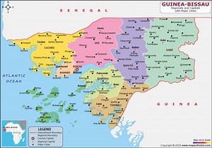 Guinea Bissau Map | HD Map of the Guinea Bissau