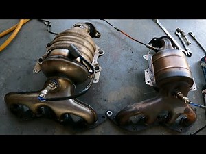 How to change catalytic converter in 03 Honda Civic code P1420