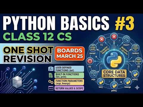 Python Basics #3 | ONE SHOT | 70/70