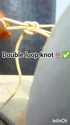 Make double loop knot➰,easy to untie.☑️,#knotting,#shorts,#viral