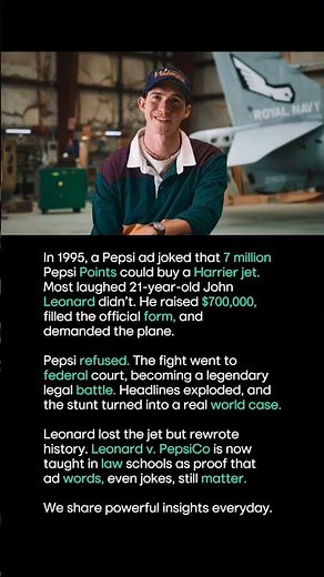 How a Pepsi Joke Turned Into a Legal Battle