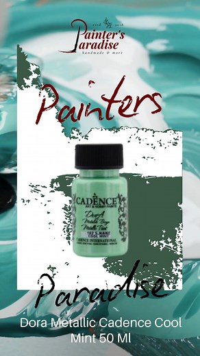 Dora Metallic Cadence Cool Mint 50 Ml  ℹLink : https://tinyurl.com/454yeexs Τρόποι παραγγελίας: Με μήνυμα εδώ ☎ 2221 600232 ☎ 697 7759114  Λεωφ. Κ.Καραμανλή 14, Χαλκίδα #paintersparadise #decoration #ChooseYourStyle #δημιουργια #διακοσμηση #χειροποίητο | Painter's paradise1 | Facebook