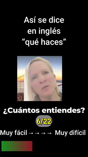 Así se dice en inglés “qué haces” (de fácil a difícil). ¿Cuántos entiendes?