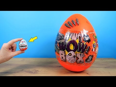 HUEVO KINDER SORPRESA vs ENORME HUEVO DE REGALO | QUE TIENE POR DENTRO
