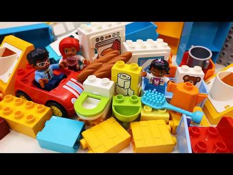 Satisfying Building Blocks ASMR Lego Duplo Kitchen Bathroom Bedroom Villa