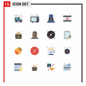 Download 16 Thematic Vector Flat Colors and Editable Symbols of home cream hat sauna video Editable Pack of Creative Vector Design Elements for free