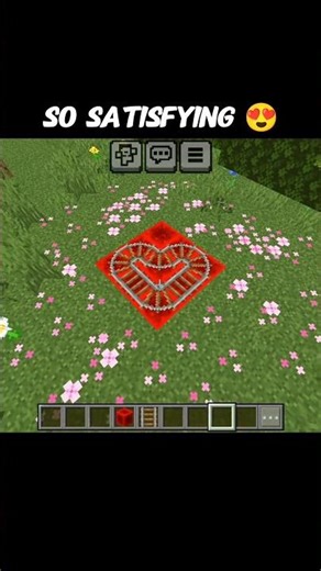 Minecraft Powered Rail Heart ❤️🔥 | This Build is Too Satisfying! #shorts
