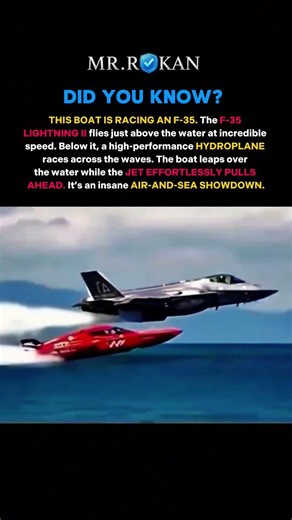 F-35 vs. Hydroplane: Air vs. Sea! #short