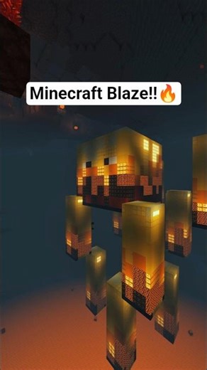 Minecraft Floating Blaze Statue Timelapse 🔥 Insane Build! #minecraft #shorts