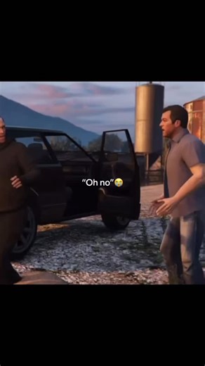 SCROLL.ADDICTTt | This video features a cinematic cutscene from the game Grand Theft Auto V, showcasing the chaotic dynamic between two of its protagonists,... | Instagram