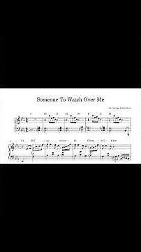 조용히스멷드는그리움 Someone To Watch Over Me– 감성 피아노 악보 연주 ver. | 문근후 PianistEmotional Piano Sheet Music