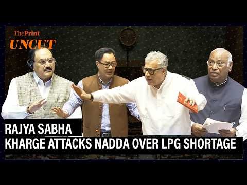 Rajya Sabha Showdown: Kharge Slams Govt Over LPG 'Shortage'; Rijiju Attacks After TMC Walks Out