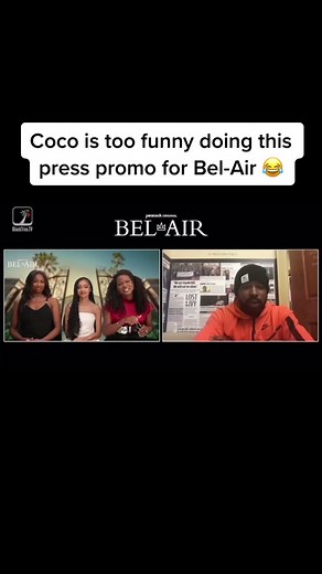 Coco Jones Hilarious Bel-Air Press Promo
