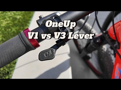 OneUp V1 vs V3 Dropper Post Remote Lever Comparison