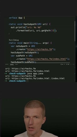 How To Detect a Subpath in an URI #java #shorts #coding #airhacks