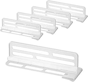Fridge Divider, Chest Freezer Dividers Pack of 5, Refrigerator Door Organizer, Large Size (10.2 * 3.2 * 3.1 inches) for Home Kitchen Office Supplies Tidy, White