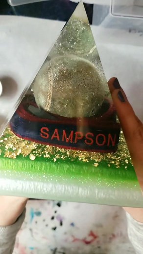 Remembering Sampson: Epoxy Dog Memorial Pyramid