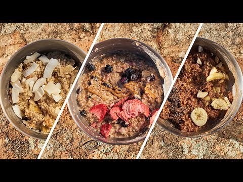 3 DELICIOUS Backpacking Oatmeal Recipes | EASY Backcountry Breakfast
