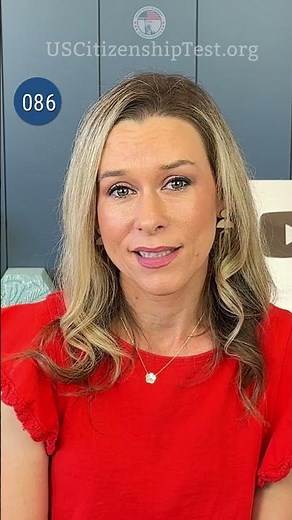 Official USCIS 100 Civics Q 86 | US Citizenship Test 2008 civics #n400 #citizenshipwithjackie
