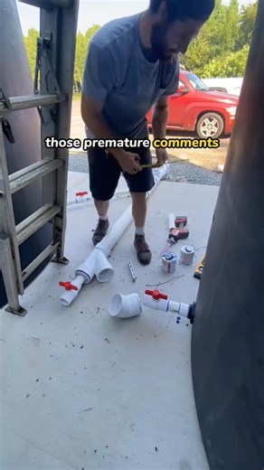 Plumbing basics. Piping into HUGE tank system ! #fyp #plumber #plumbing #pvc #voiceover #tanks | AP Plumbing