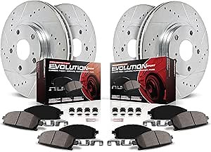 Amazon.com: Power Stop Brake Kit For 2013-2017 Toyota Camry, 2013-2018 Toyota Avalon Lexus ES350 ES300h - Front and Rear Z23 Carbon-Fiber Ceramic Brake Pads and Drilled Slotted Rotors Replacement, K6480 : Automotive