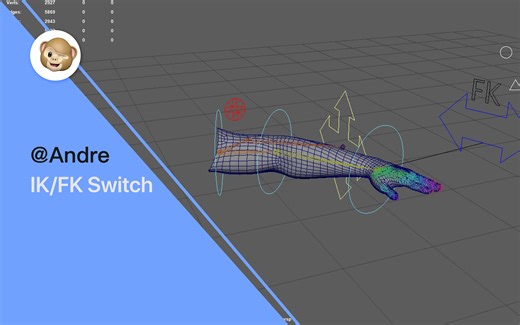 maya绑定基础-IK/FK切换