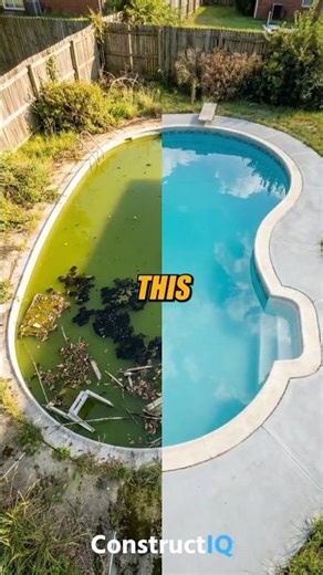 Cleaning a Dirty Swimming Pool😳
