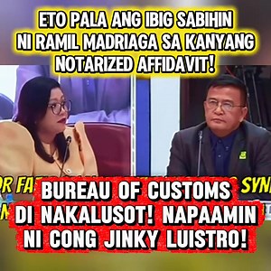 419K views · 7.8K reactions | THE END IS NEAR na ba para kay SARA at Mans? Eto pala ang ibig sabihin ni RAMIL MADRIAGA! Bureau of Customs napaamin ni Cong Jinky Luistro  | JIL Review TV | Facebook