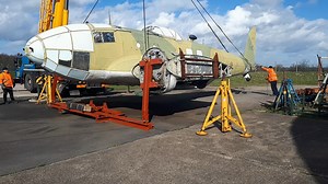 Today, Thursday 12th March 2020, the CASA 2.111B / Heinkel He 111H-16 was loaded by Welch's Specialiest Movemnet and Welch's Crane Hire at the Imperial War Museum at Duxford in preparation for her delivery to the Kent Battle of Britain Museum Trust at Hawkinge. The full story in photographs will be shared a little bit later this evening. Please 'like' and 'share' Many Thanks... | The Kent Battle of Britain Museum