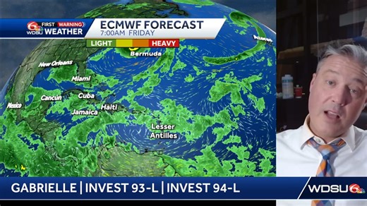 Chief Meteorologist Devon Lucie has the latest on possible tropical formation, strength, and tracks on Invests 93-L and 94-L | WDSU News