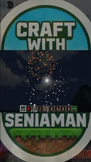 🔥 Tutorial Minecraft: Bikin kembang api sendiri! 🎉 #minecraft #shorts