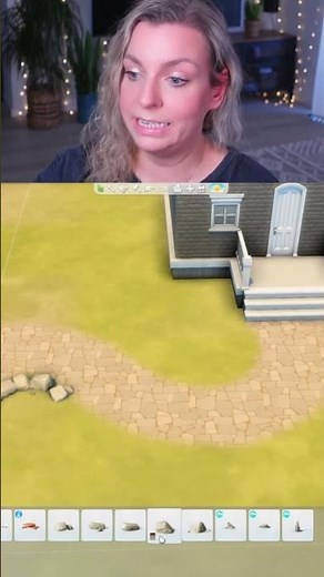 HOW TO BUILD A CURVED PATH | Sims 4 Building Tips | No CC #short #shorts #sims4shorts #sims4