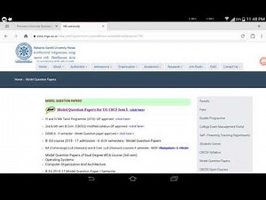 How to download MG university previous question papers.