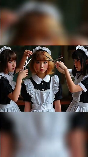 メイド集団が大胆ポーズ！一体何が始まるの？！【衝撃】 - ai動画