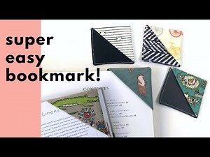 BEGINNER friendly gift idea! How to sew a corner bookmark. Scrap buster!