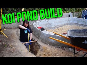 DIY Backyard Koi Pond Build | Digging for Plumbing! #koipond #diy