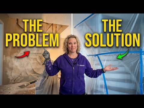 How to Prep a Room for Popcorn Ceiling Removal | DIY Home Remodel