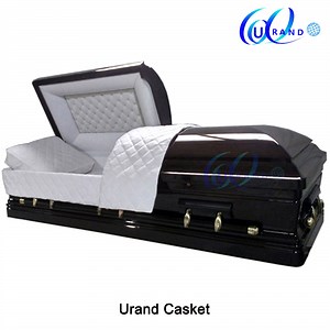 [Hot Item] Professional American Style Funeral Simple Caskets Prices Coffin