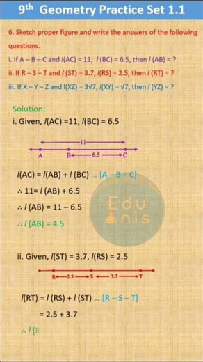 Class 9 Geometry Practice Set 1.1 Question 6 | Maharashtra board