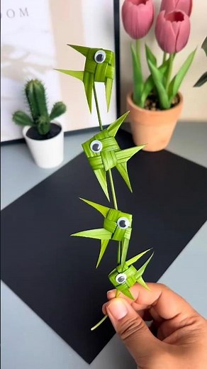 Amazing Grass Fish Craft 🐟 | Best Out of Waste DIY | Easy Grass Weaving Craft for Kids #shorts
