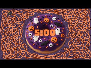 5 Minute Timer Bomb HALLOWEEN DONUT