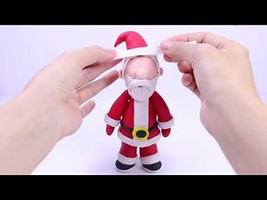 How to build a Santa Claus with Clay ??? Most oddly satisfying Clay Art