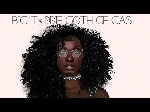 Alt Black Girl CAS With CC Links🔥🔥| Making Your Goth GF in The Sims 4