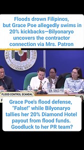 64K views · 1.5K reactions | Bernardo names Poe in flood control payoffs—another elite dodging the deluge, per Bilyonaryo. #floodofconnections #floodcontrolcorruption #FloodControlScam #PeopleVsCorruption #OfficeOfTheOmbudsman #SenatePH #PhilippinePolitics #FightCorruption #Kuracaught  | Lorena Aquino | Facebook