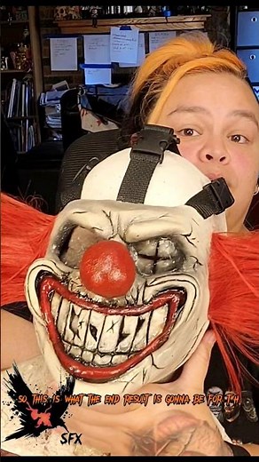 How to attach straps to a latex mask #shorts #howto