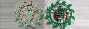 Creating an animated Medusa head with PCB art and LED noodles @clubmadlab