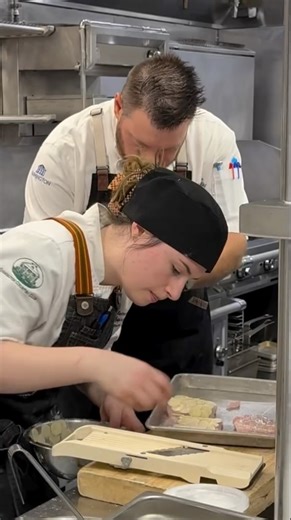 Farmington Country Club Chefs | Sophomore Apprentice Seafood Entree Practical today! So proud of the progress these two young Chefs are making! Stay tuned to follow... | Instagram