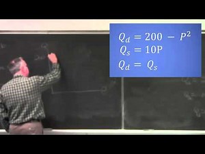 Lesson 2-6 Equilibrium in Nonlinear Supply and Demand Models