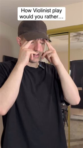 Violin Guy on Instagram: "How Violinist play would you rather #violin #music #violinist #funny #violinguy #comedy #musician #artist #diddy #viola"