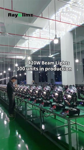 420W Beam Light | 300 Units Mass Production in Factory | RayGlimz #shorts